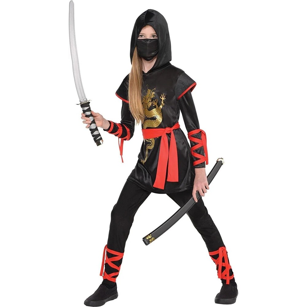 Girls Ultimate Dragon Ninja‎ Costume, Medium 8-10